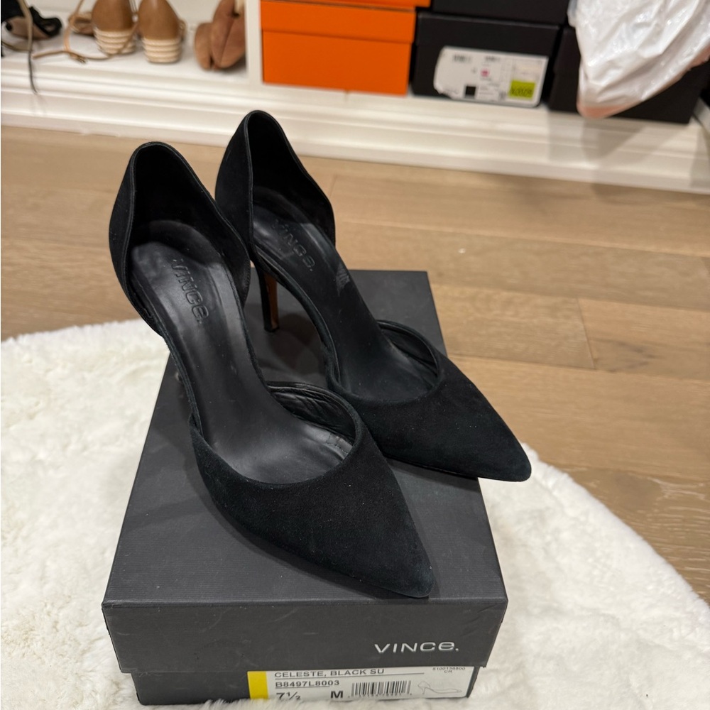 Vince Women's suede Black Heels